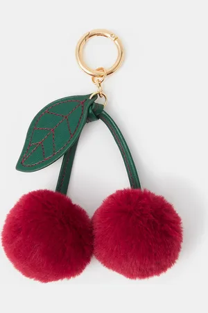 Accessorize Pom Pom Cherry Bag Charm