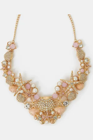 Accessorize Statement Seashell Necklace