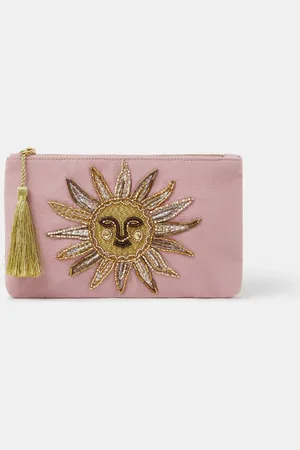 Accessorize Sun Embellished Zip Pouch