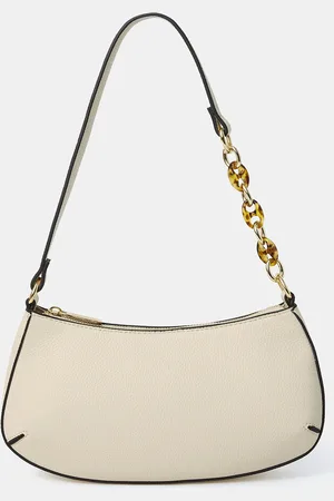 Accessorize Cream Resin Chain Strap Shoulder Bag