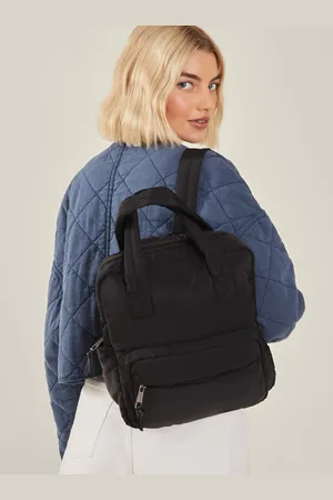 Accessorize Black Backpack, Size: 30x35cm, Women