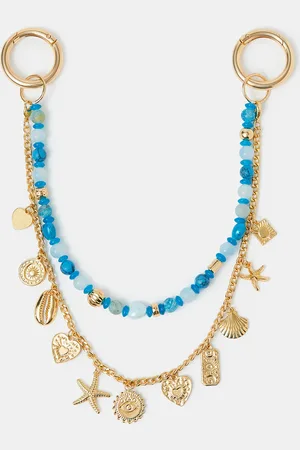 Accessorize Beaded Sea Chain Bag Charm