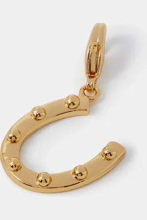 Accessorize 14ct -plated Horseshoe Charm
