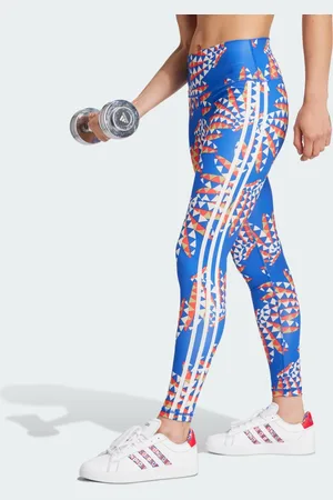 ADIDAS ORIGINALS Flared Leggings in Cobalt Blue