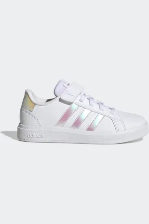 adidas Grand Court Lifestyle Court Elastic Lace and Top Strap Shoes