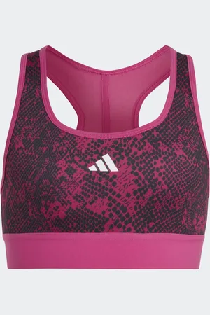 adidas AEROREADY PowerReact Animal Print Padded Sports Bra