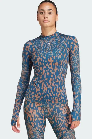 adidas By Stella McCartney TruePurpose Training Long Sleeve Printed Long-Sleeve Top