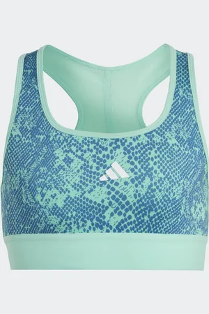 adidas AEROREADY PowerReact Animal Print Padded Sports Bra