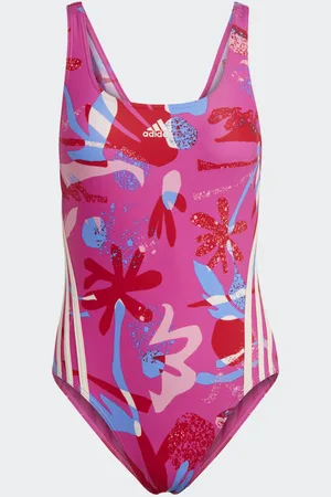 adidas Floral 3-Stripes Swimsuit