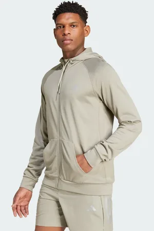 adidas Game and Go Training Big Logo 3-Stripes Full-Zip Hoodie