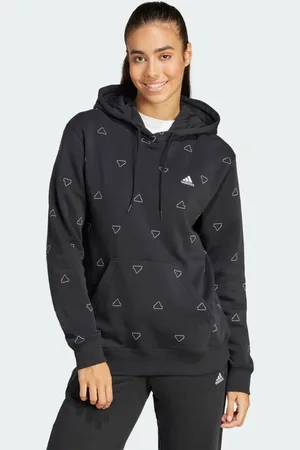 adidas Essentials Monogram Regular Fleece Graphic Hoodie
