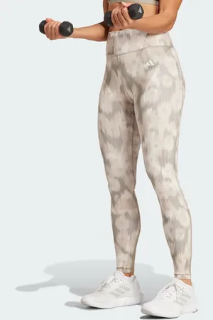 adidas Optime Essentials Allover Print Flower Tie-Dye Leggings