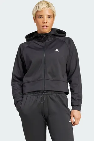 adidas AEROREADY Game and Go Full-Zip Hooded Fleece Jacket