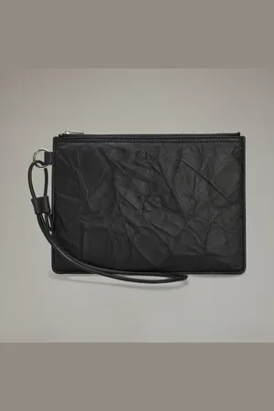 adidas Y-3 Crinkle Leather Pouch