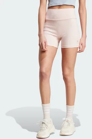 adidas Lounge Ribbed High-Waist Bike Shorts