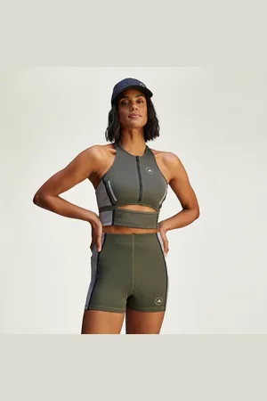 adidas By Stella McCartney High Neck Crop Long-Sleeve Top