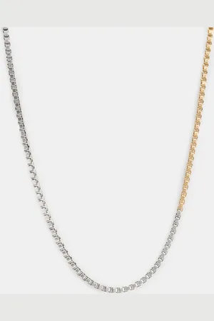 AllSaints Box Two Tone Necklace