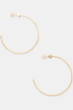 AllSaints Toggle Large Hoop Earrings