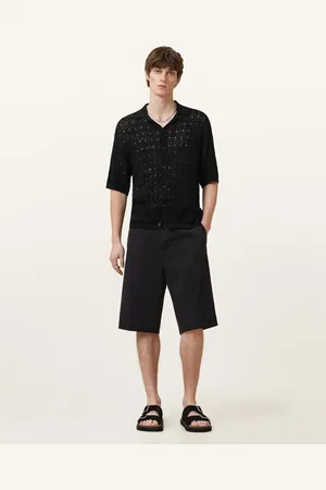 AllSaints Loire Short Sleeve Open Knit Cardigan