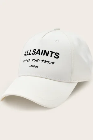 AllSaints Underground Logo Print Baseball Cap