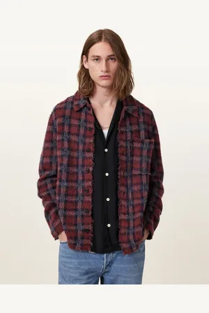 AllSaints Austin Checked Brushed Cardigan