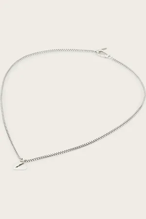 AllSaints Split Heart Necklace