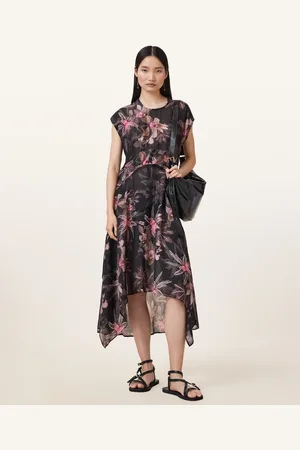 AllSaints Arwen Floral Print Maxi Dress