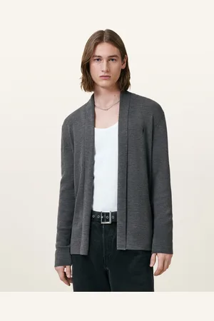 AllSaints Mode Merino Ramskull Open Cardigan