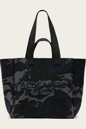 AllSaints Izzy Large Logo Knitted Tote Bag