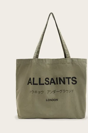 AllSaints Underground Logo Printed Tote Bag