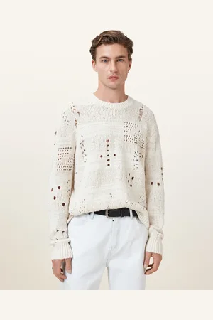 AllSaints Harvey Distressed Crew Neck Jumper