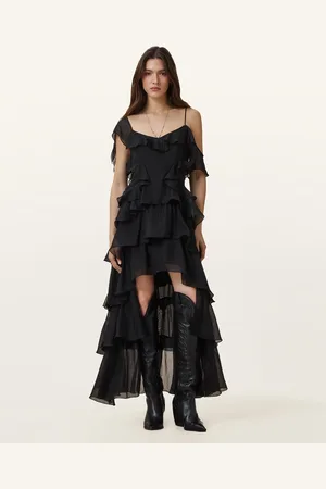 AllSaints Sienna Ruffled Maxi Dress