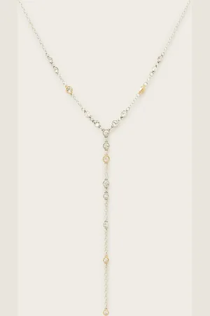 AllSaints Pippa Crystal Drop Necklace