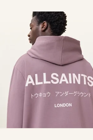 AllSaints Underground Pullover Logo Hoodie