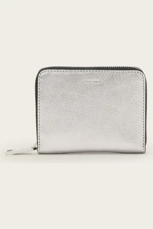 AllSaints Lena Leather Zip Wallet