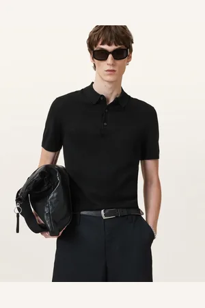AllSaints Maes Merino Short Sleeve Polo Shirt
