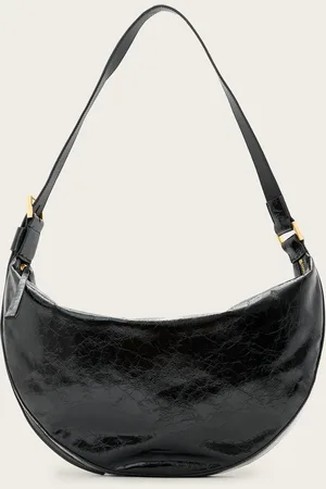 AllSaints Half Moon Leather Shoulder Bag