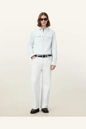 AllSaints Lenny Loose Fit Wide Leg Denim Jeans