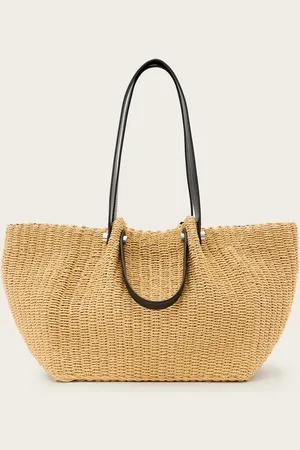 AllSaints Allington Straw Tote Bag