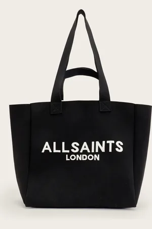 AllSaints Izzy Large Logo Knitted Tote Bag
