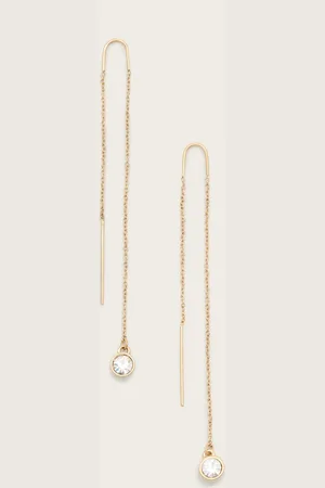 AllSaints Pippa Crystal Threader Earrings