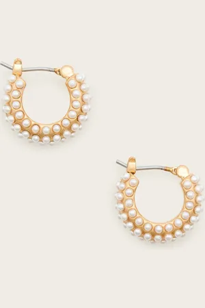 AllSaints Dimi Pave Mini Hoop Earrings