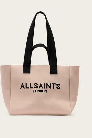 AllSaints Izzy Logo Print Medium Tote Bag