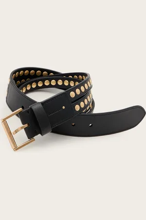 AllSaints Jessica Studded Leather Belt