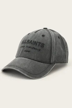 AllSaints Underground Logo Print Baseball Cap