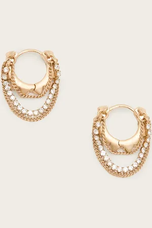 AllSaints Trudy Small Chain Hoop Earrings