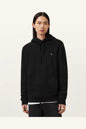 AllSaints Raven Pullover Ramskull Hoodie