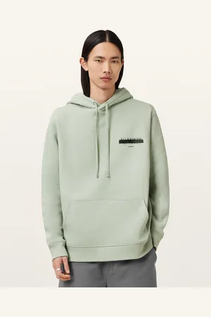 AllSaints Redact Pullover Embroidered Logo Hoodie