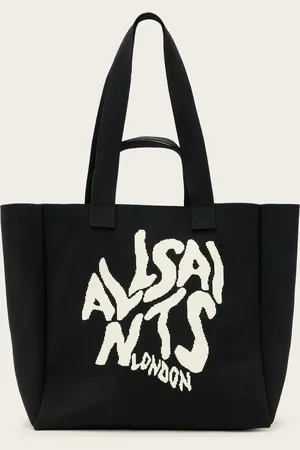 AllSaints Izzy Orlando Logo Knitted Tote Bag