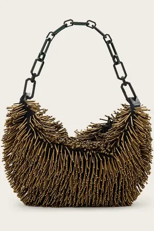 AllSaints Madea Chain Strap Beaded Bag